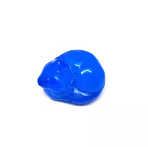 Figura Üveg kék macska 4cm