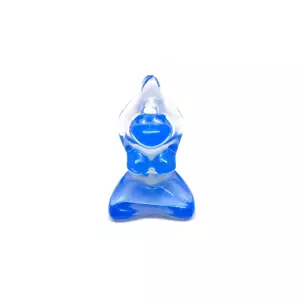 Figura Üveg kék jógini 4cm