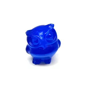 Figura Üveg kék bagoly 4cm
